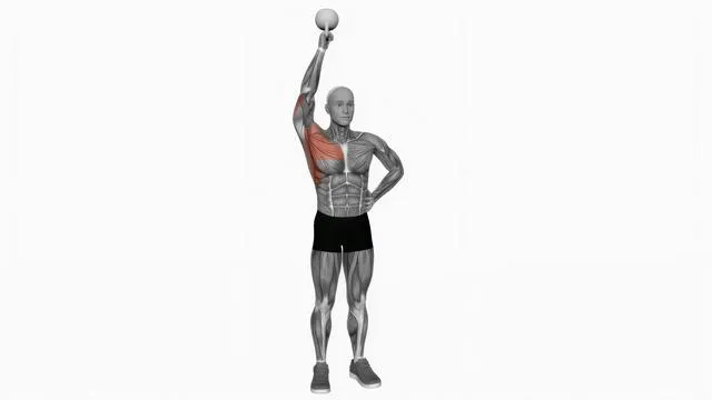 Kettlebell Standing Bottoms-up One Arm Shoulder Press (2)
