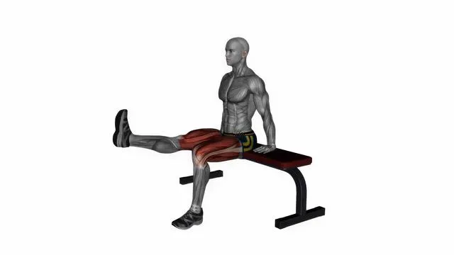 Leg extended stretch on bench (2)