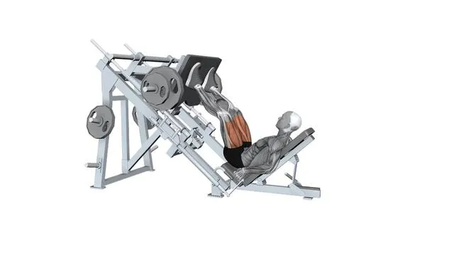 Leg press machine normal stance (2)