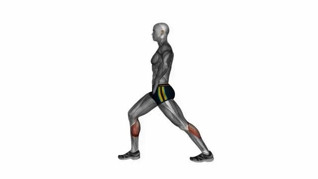 Lunging straight leg calf stretch (2)