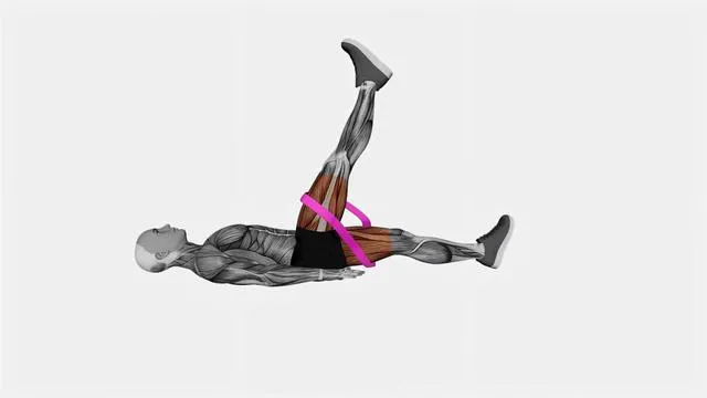 Lying leg raise (4)