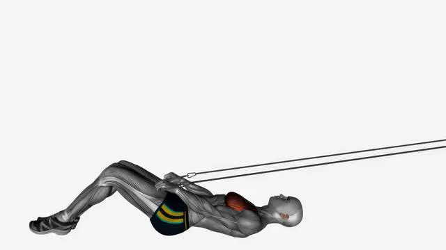 Lying pull over with Resistance band cable (2)