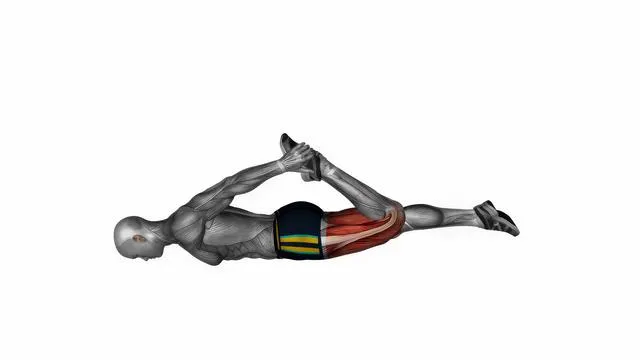 Lying quadriceps stretch (2)