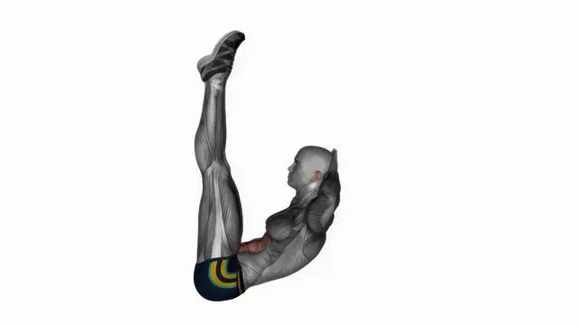 Raised leg crunch (2)