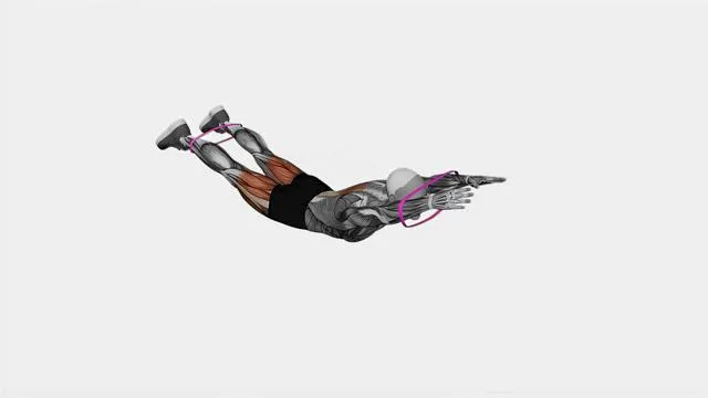 Resistance Band Floor Hyperextension (2)