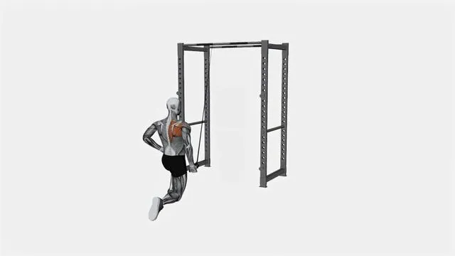 Resistance Band Kneeling Cross Body Single Straight Arm Supinated Pulldown (2)