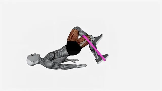 Resistance Band One Leg Glute Bridge (2)