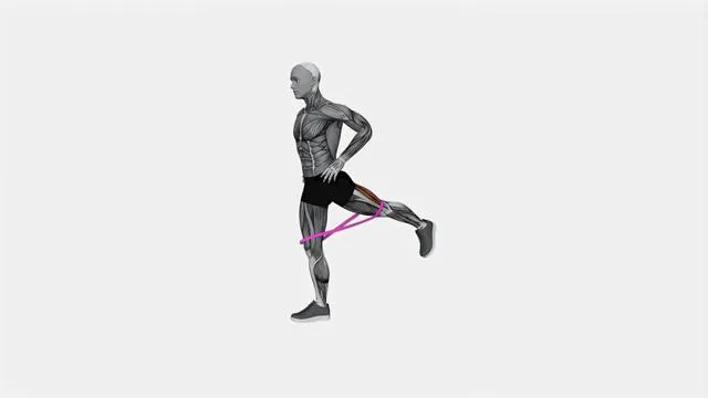 Resistance Band Standing Balance Glute Kickback (VERSION 2) (2)