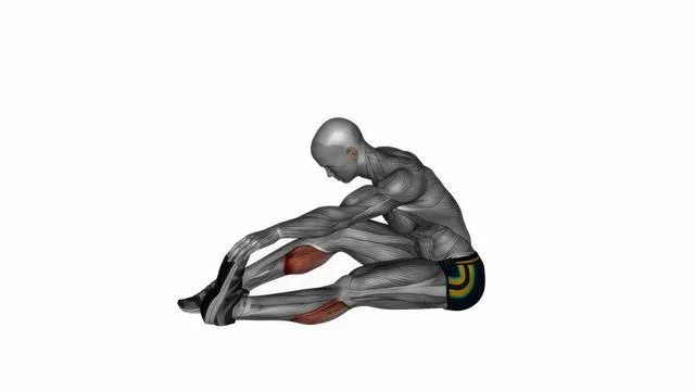 Seated calf stretch (2)