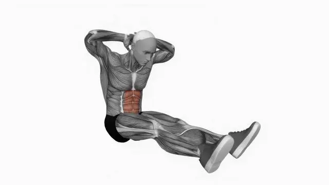 Seated floor crunches (2)
