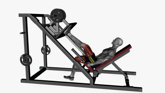 Single leg incline 45 degree leg press machine (2)