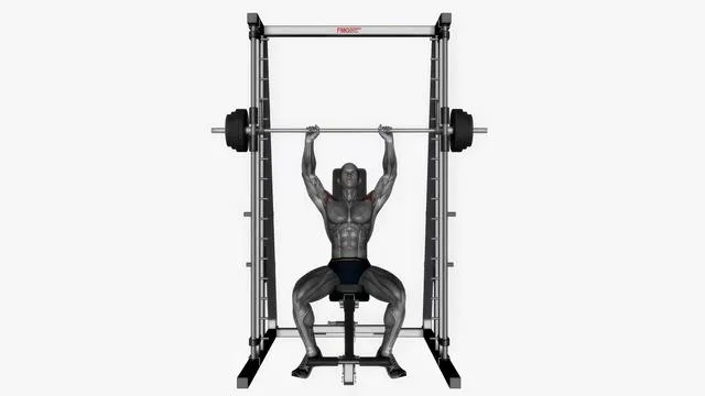 Smith machine shoulder press (2)