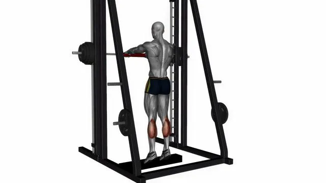 Standing calf raises smith machine (2)
