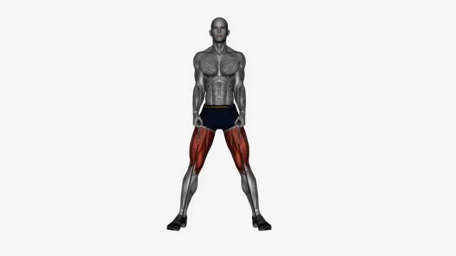 Sumo squat in between legs Resistance band (2)