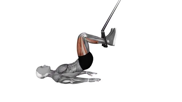 Suspension Trainer with Grips Leg Curl (2)